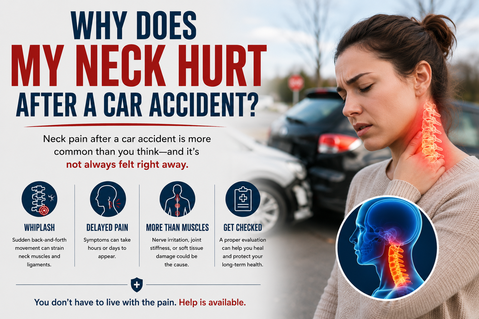 Why does my neck hurt after a car injury
